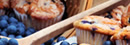 cakes on display